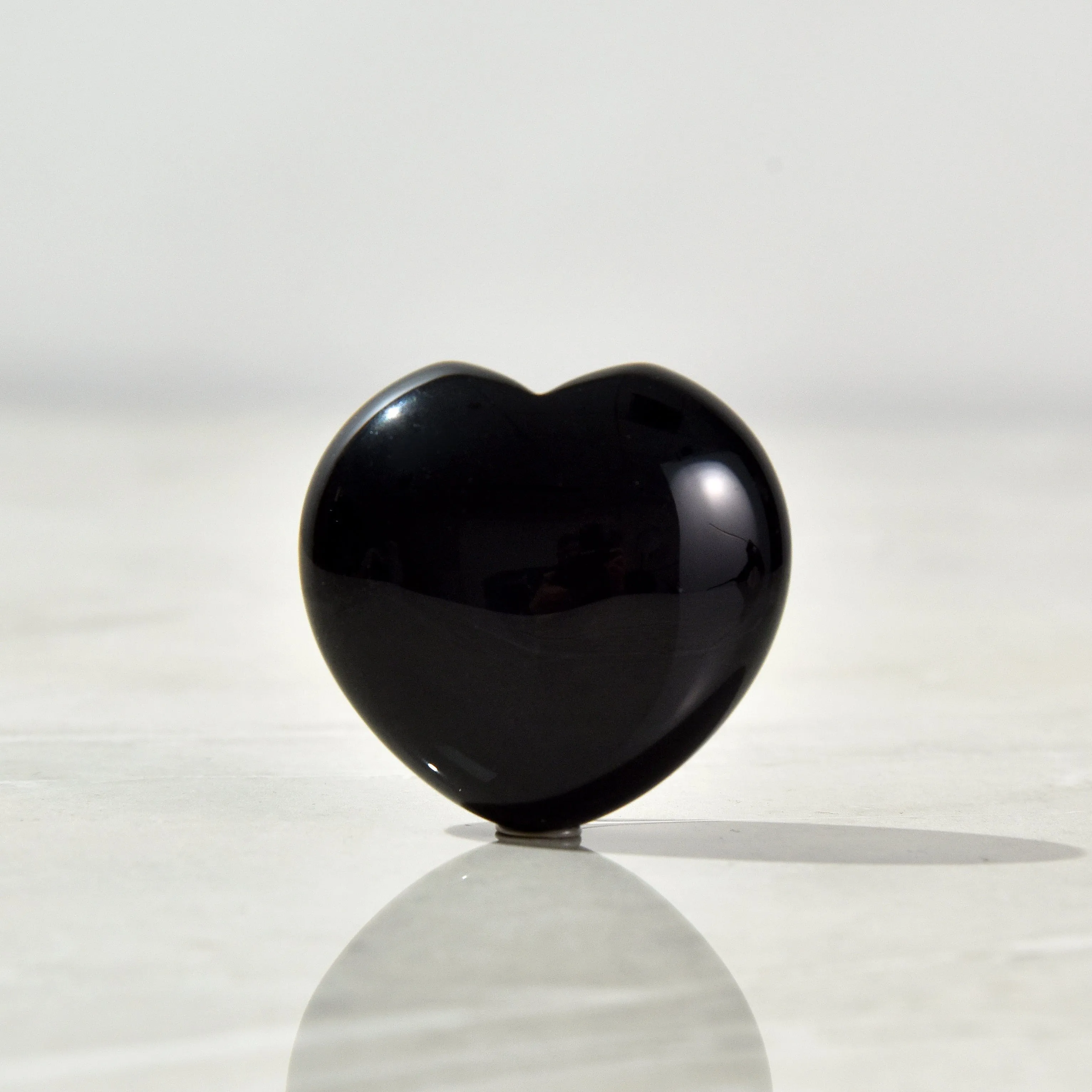 Obsidian Heart Carving