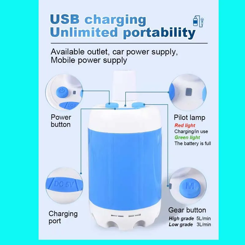 Outdoor Rechargeable Electric Shower: High-Pressure, Portable Comfort