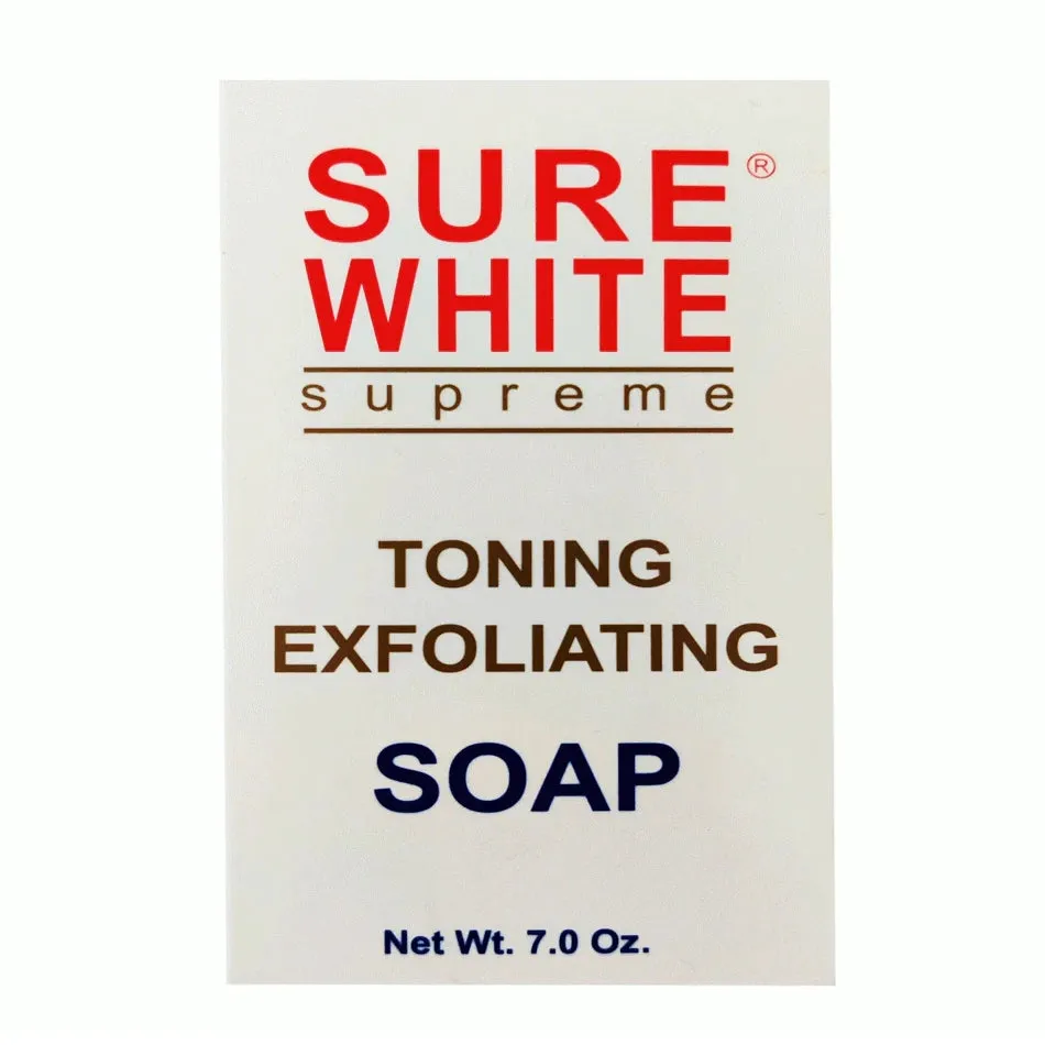 Sure White Toning Exfoliating Soap 7 oz